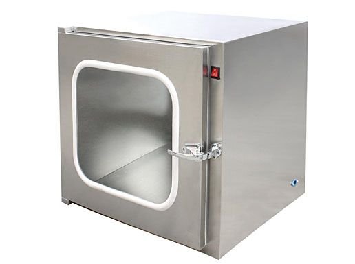 Cuarto limpio con Pass Through instalado en la pared — AZVIR Cleanrooms